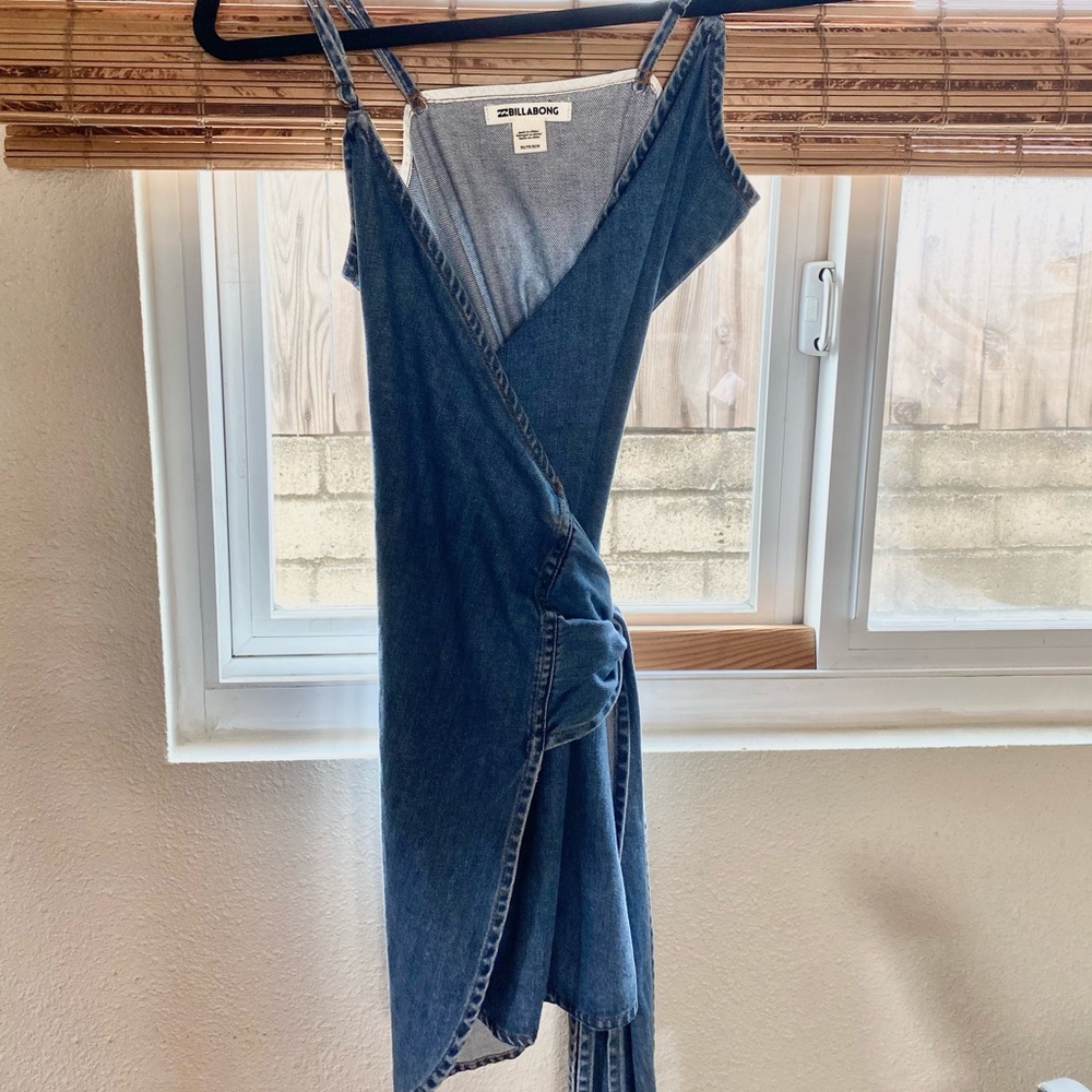 Denim Wrap Dress